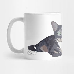 Gray tabby cat Mug